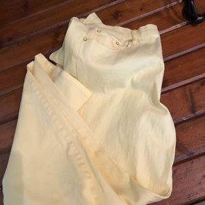 NWOT DIANE GILMAN YELLOW JEANS